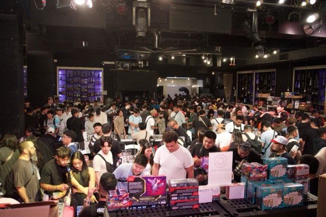 Paradise Card Show March 2026 — view from the stage at The Republik